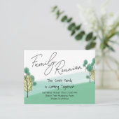 Familieboomreünie Briefkaart (Staand voorkant)