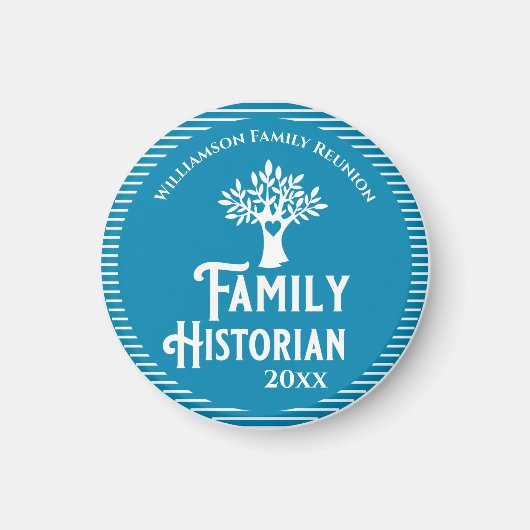 Familieboomreünie Historian Genealogie Magneet (Voorkant)