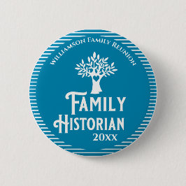 Familieboomreünie Historian Genealogie Ronde Button 5,7 Cm