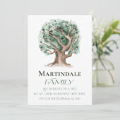 Familieboomreünie Kaart (Staand voorkant)