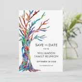 Familieboomreünie Save The Date (Staand voorkant)