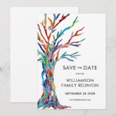 Familieboomreünie Save The Date (Voorkant / Achterkant)