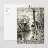 Familiebos  art. 1800 Waldbache Munthe Briefkaart (Voorkant / Achterkant)