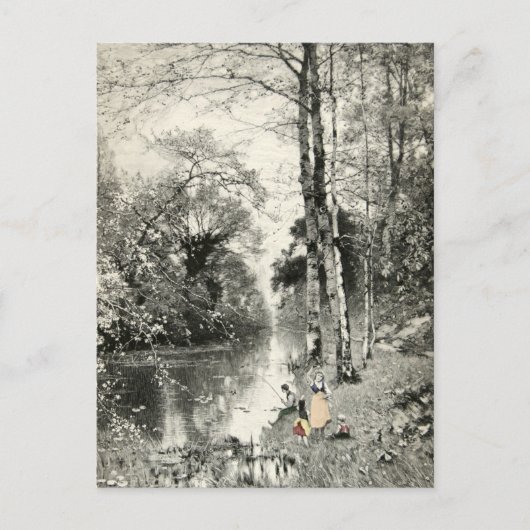 Familiebos  art. 1800 Waldbache Munthe Briefkaart (Voorkant)