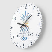 Familiebraelk Huis aangepaste tropische ananas Grote Klok (Hoek)