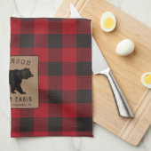 FamilieCabine Beer Red Buffalo Play Burlap Theedoek (Quarter Fold)