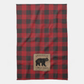 FamilieCabine Beer Red Buffalo Play Burlap Theedoek (Verticaal)