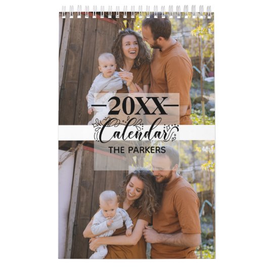 Familiecalender | 2 fotopagina kalender (Hoes)