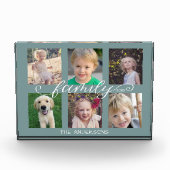 Familiecalligrafie | 6 Foto-collage Fotoblokken (Voorkant)