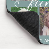 Familiecalligrafie | 6 Foto-collage Muismat (Hoek)