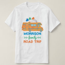 Familiecampagne voor wegvervoer RV | Gepersonalise T-shirt