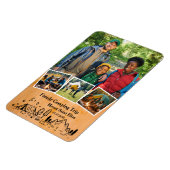 Familiecampeerreis met aangepaste 4 foto's magneet (Linkerzijde)