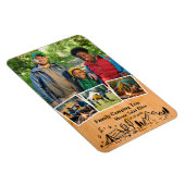 Familiecampeerreis met aangepaste 4 foto's magneet (Rechterzijde)