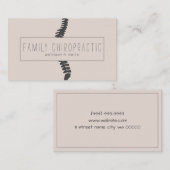 Familiechiropractor Visitekaartje (Voorkant / Achterkant)