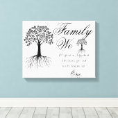 Familiecijfer/omcirkeld Canvas Afdruk (Insitu (Houten vloer))