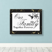 Familiecijfer/omcirkeld Canvas Afdruk (Insitu (Houten vloer))