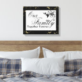 Familiecijfer/omcirkeld Canvas Afdruk (Insitu (Slaapkamer))