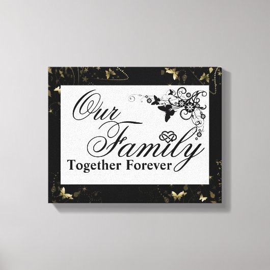 Familiecijfer/omcirkeld Canvas Afdruk (Voorkant)