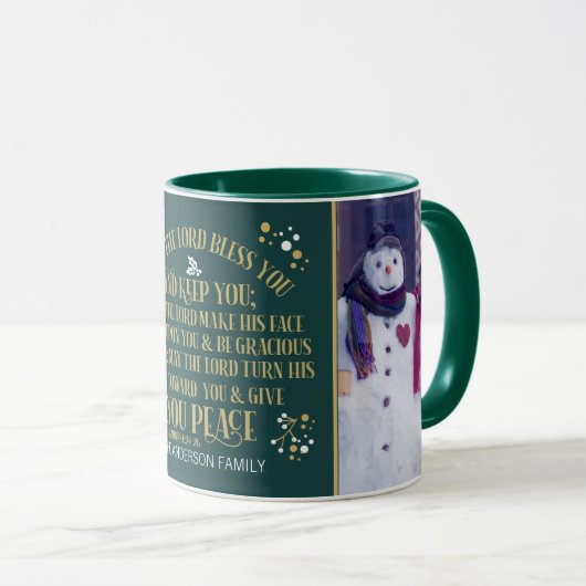 Familiecijfers voor kerstcadeautjes 6:24-26 mok