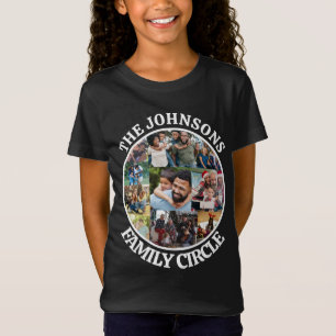 Familiecirkel Gepersonaliseerde unieke fotocolla T-shirt