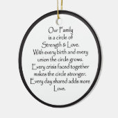 Familiecirkel van de Liefde Ornament (Links)