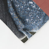 Familiecollage 6 foto eenvoudig modern terracotta fleece deken (Hoek)