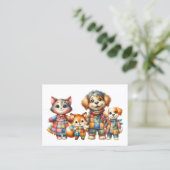 FAMILIECONTACTGEGEVENS, NOEM MAAR OP! VISITEKAARTJE (Staand voorkant)