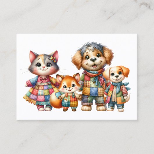 FAMILIECONTACTGEGEVENS, NOEM MAAR OP! VISITEKAARTJE (Voorkant)