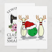 familiecorrelatie kerstbowling santa xmas save the date (Voorkant / Achterkant)