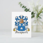 Familiecrest Bourguignon Briefkaart (Staand voorkant)
