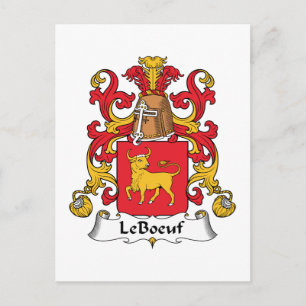 Familiecrest LeBoeuf Briefkaart
