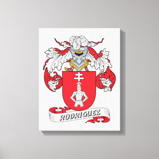 Familiecrest Rodriguez Canvas Afdruk (Voorkant)