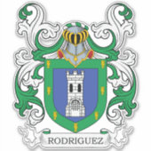 Familiecrest Rodriguez Sticker (Voorkant)