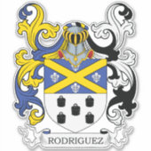 Familiecrest Rodriguez Sticker (Voorkant)