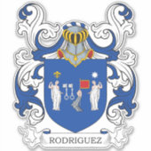 Familiecrest Rodriguez Sticker (Voorkant)
