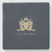 Familiecrest Stenen Onderzetter (Voorkant)