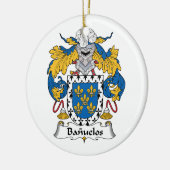 Familiecrest van Banuelos Keramisch Ornament (Links)