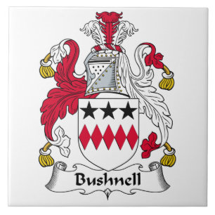 Familiecrest van Bushnell Tegeltje