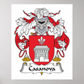 Familiecrest van Casanova Poster (Voorkant)