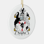 Familiecrest van Farquhar Keramisch Ornament (Rechts)