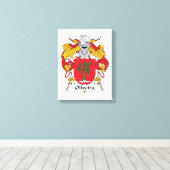 Familiecrest van Oliveira Canvas Afdruk (Insitu (Houten vloer))