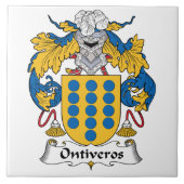Familiecrest van Ontiveros Tegeltje (Voorkant)