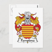 Familiecrest van Pamplona Briefkaart (Voorkant / Achterkant)