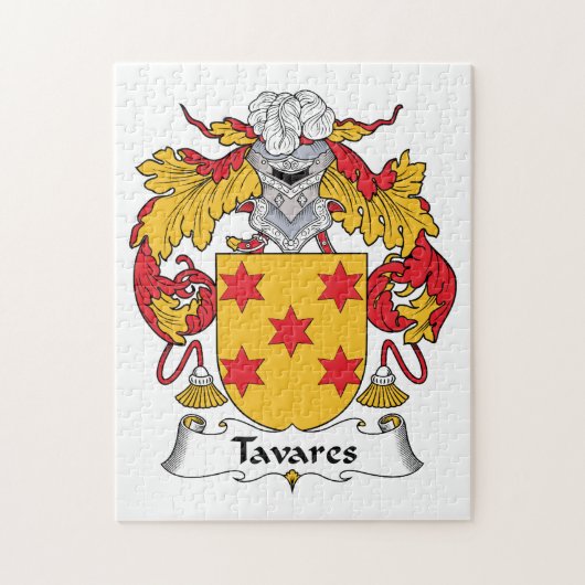 Familiecrest van Tavares Legpuzzel (Verticaal)