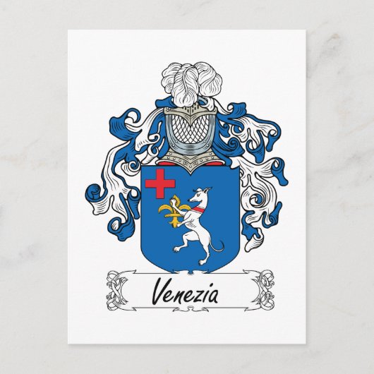 Familiecrest Venezia Briefkaart (Voorkant)
