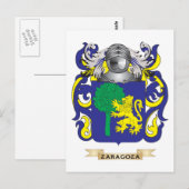 Familiecrest Zaragoza (wapenschild) Briefkaart (Voorkant / Achterkant)