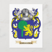 Familiecrest Zaragoza (wapenschild) Briefkaart (Voorkant)
