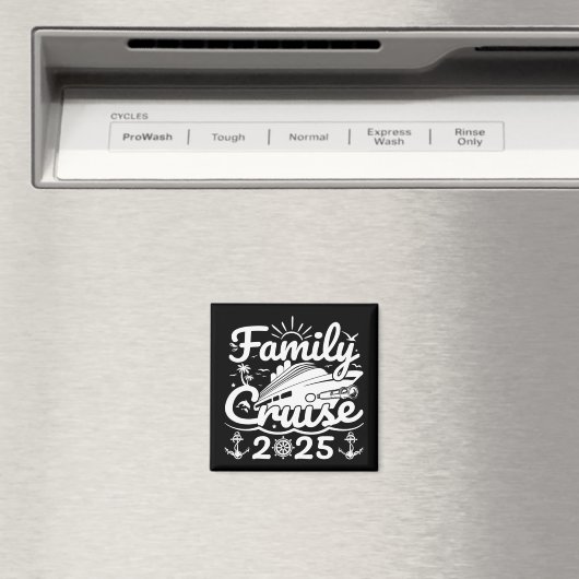 Familiecruise 2025 Cool Funny Familiecruise Magneet (Insitu (Vaatwasser))