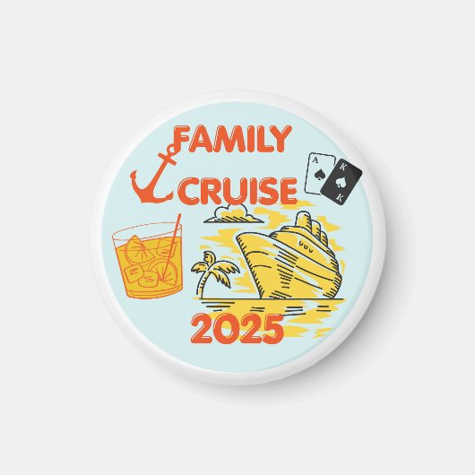 Familiecruise 2025 Deur Magneet (Voorkant)