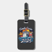 Familiecruise 2025 Familie Matching Crew Ship Bagagelabel (Voorkant verticaal)